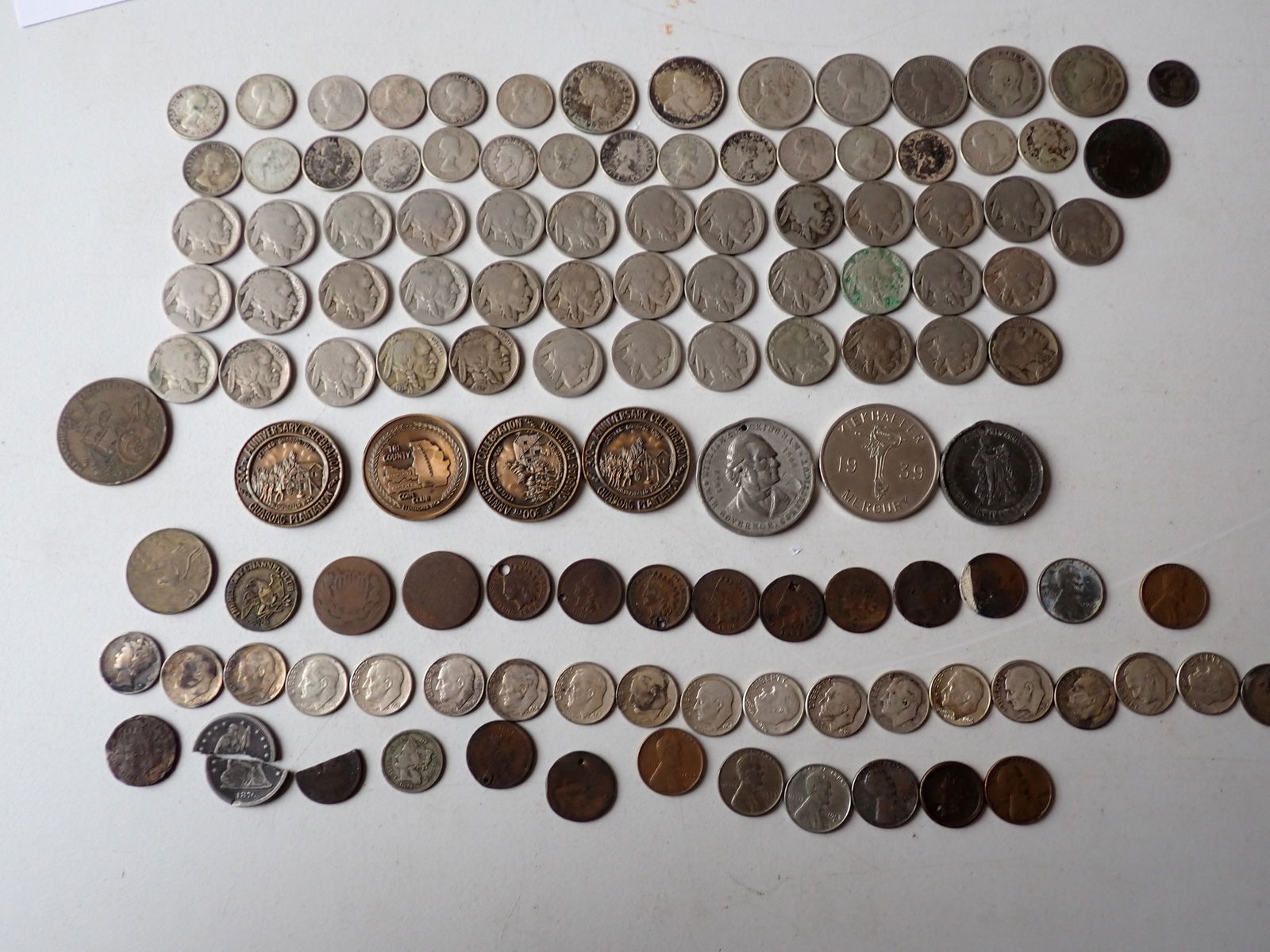 Canadian & U.S. Silver Coins, Tokens, etc. (1 of 20)