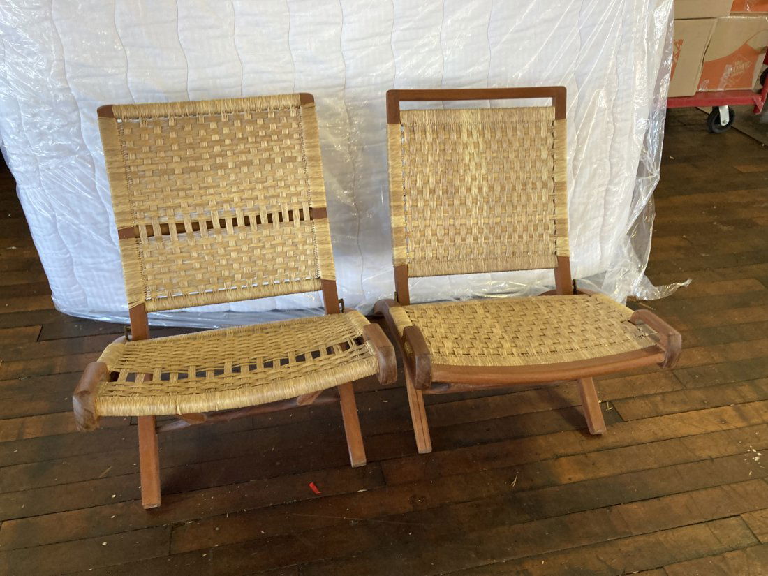 Rattan Folding Chair Based on Danish Design (1 of 4)