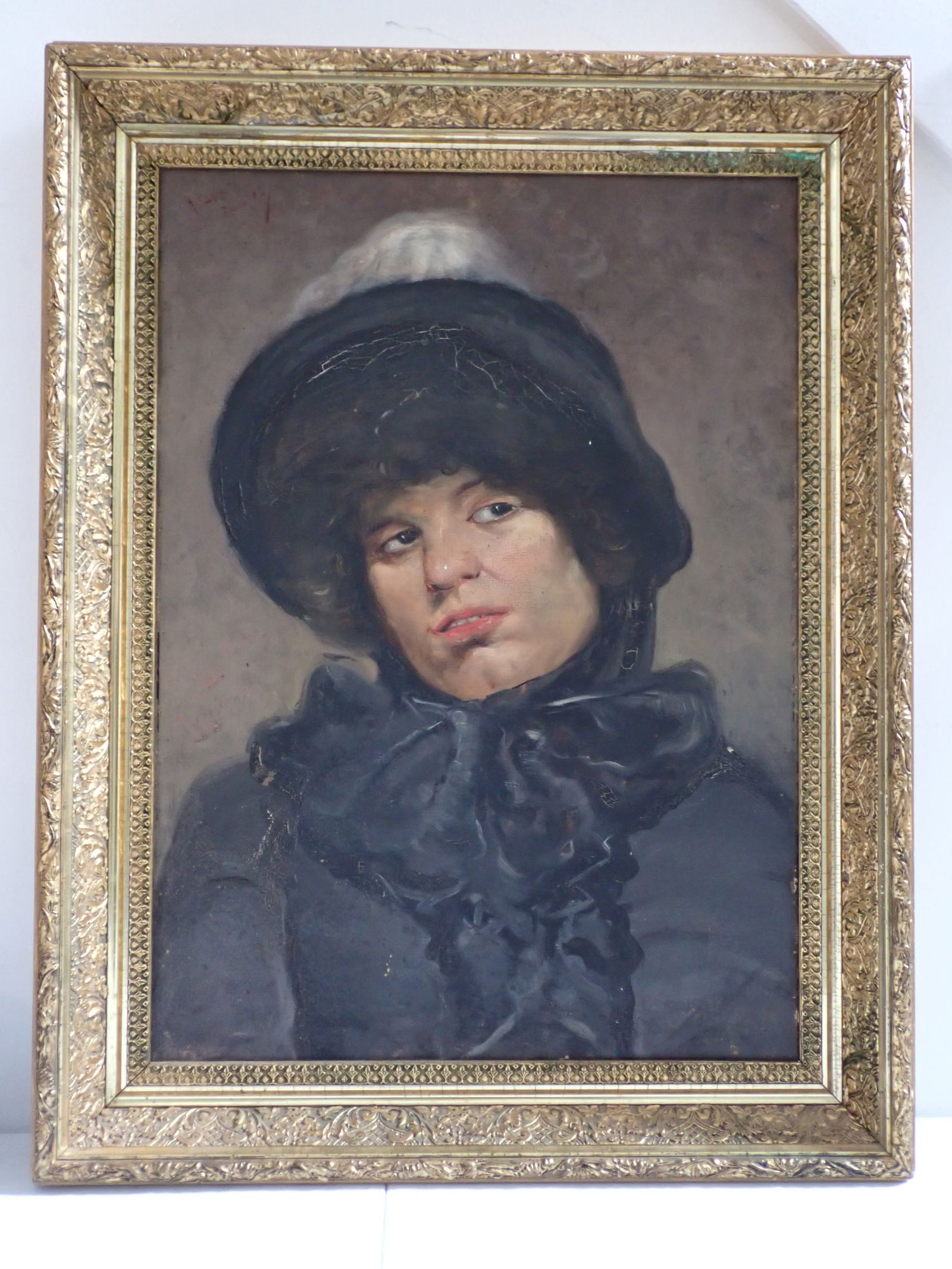 Portrait of Woman O/C. Oil on Canvas. Turn of the Century (1 of 13)