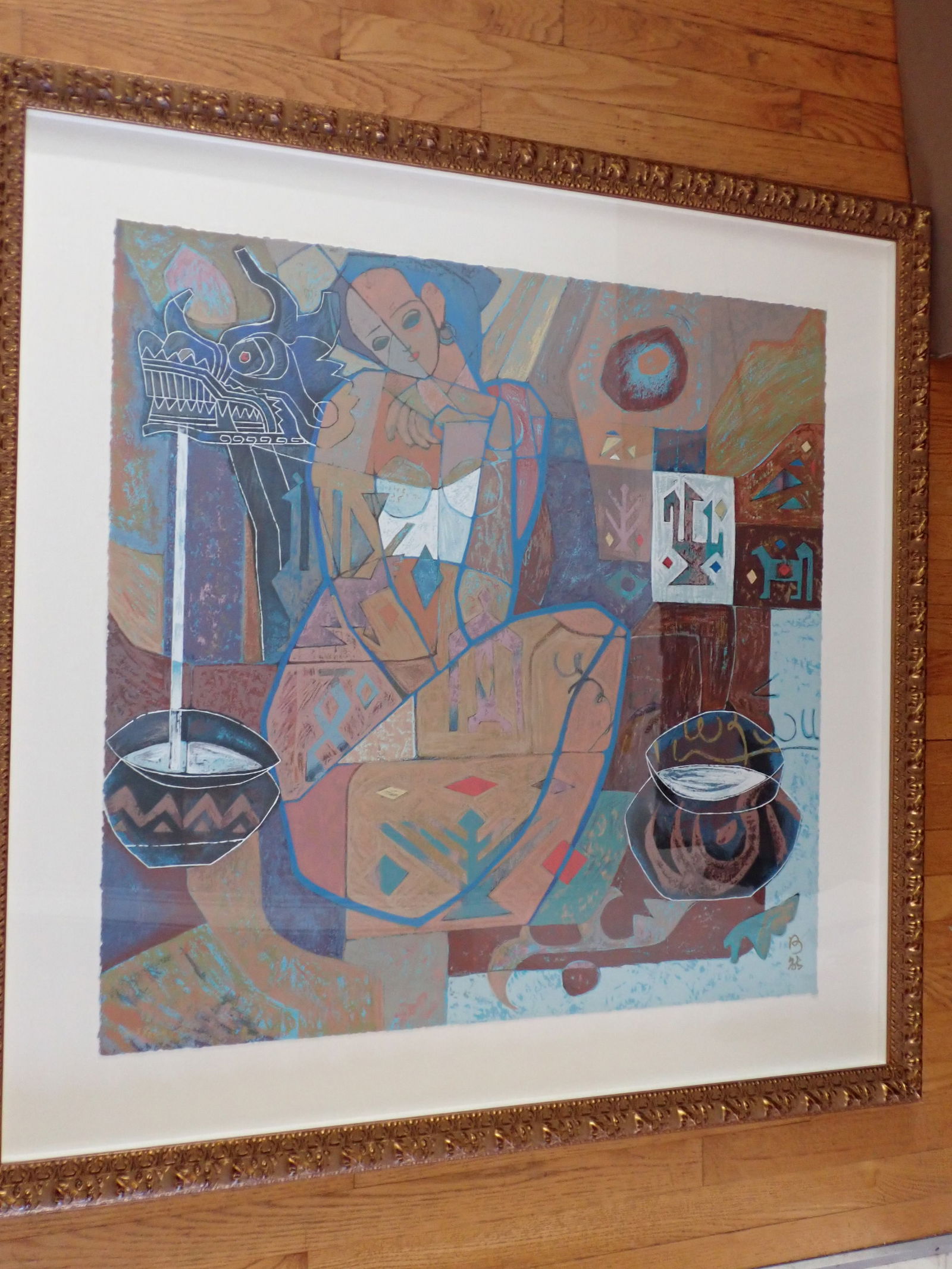 Signed Abstract Lithograph (1 of 9)