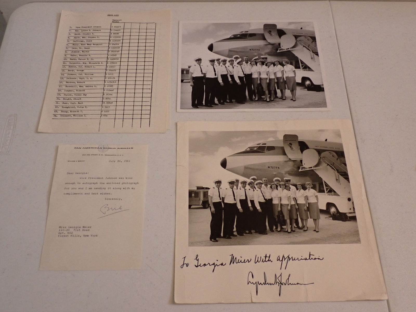 LBJ Signed Photograph Lyndon B. Johnson & Other Items (1 of 9)