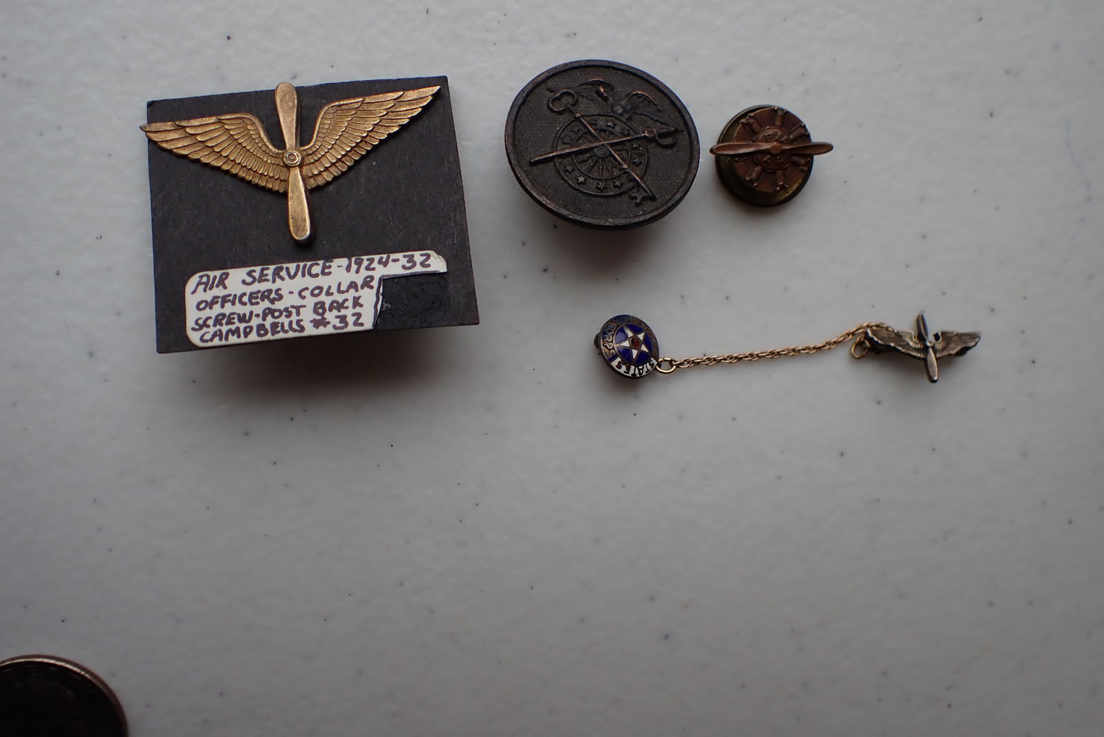 U.S. Army Air Corps & Signed Corps. Pins (1 of 10)