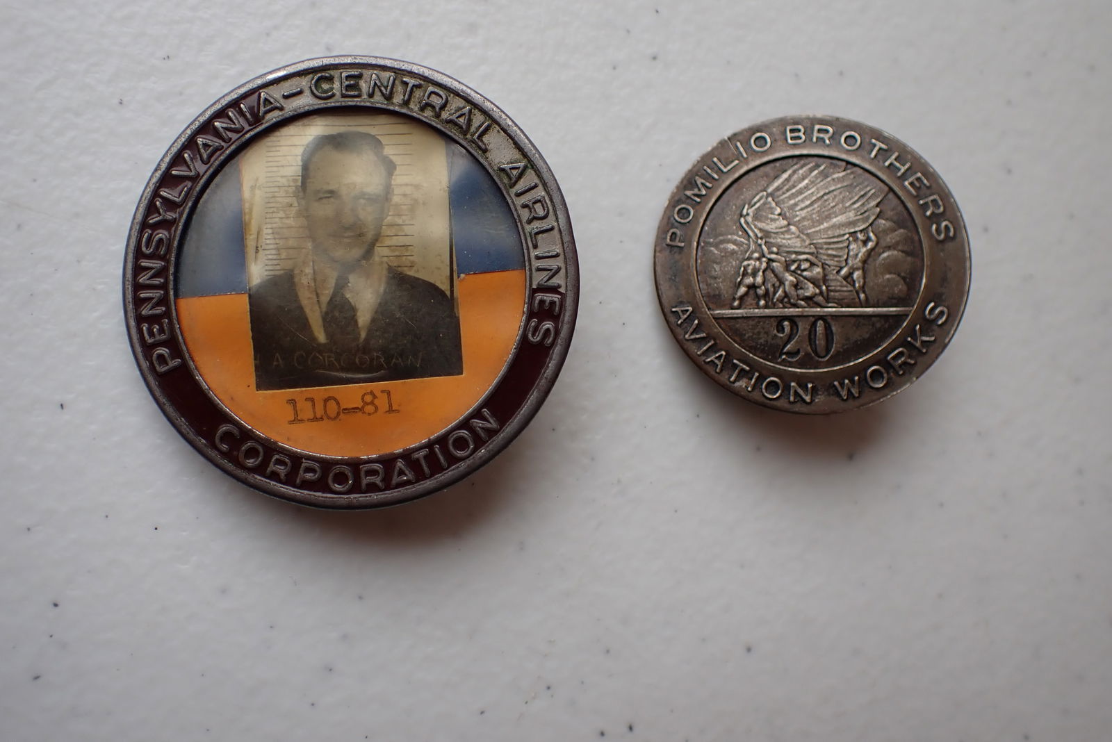Pennsylvania Central Airlines & Pomilio Bros. Aviation Pins (1 of 10)