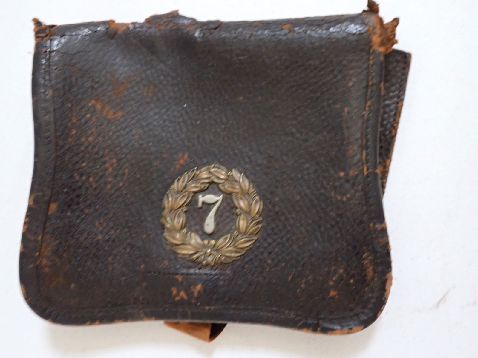 Civil War Era Leather Ammo Pouch 7th (1 of 8)