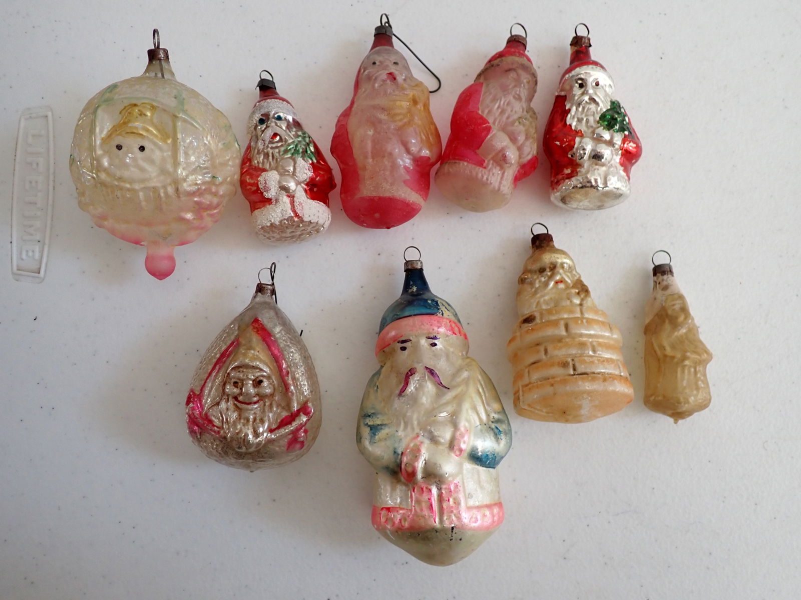 Santa, Elves and Other Vintage Christmas Ornaments (1 of 11)