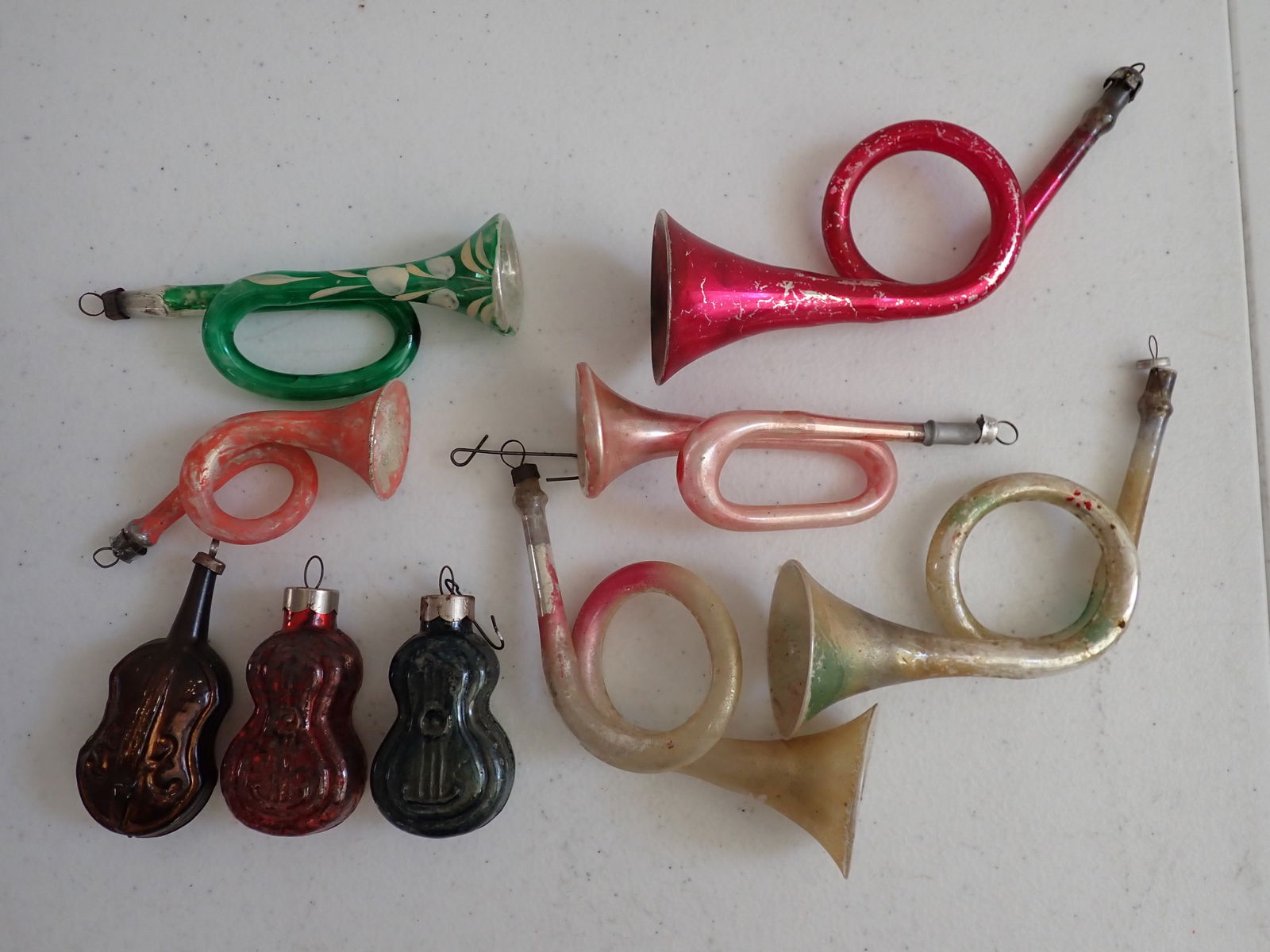 Glass Horns and String Instruments Christmas Ornaments (1 of 10)