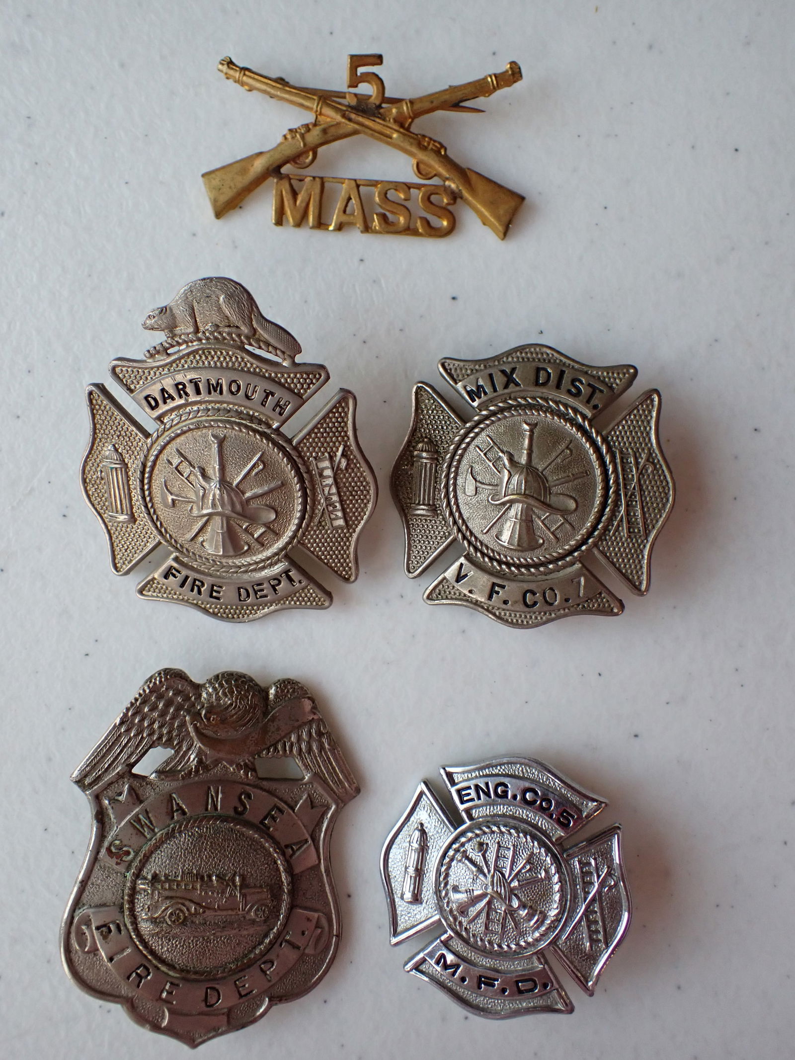 Southwestern Mass Badges, Army Pin, etc. (1 of 5)