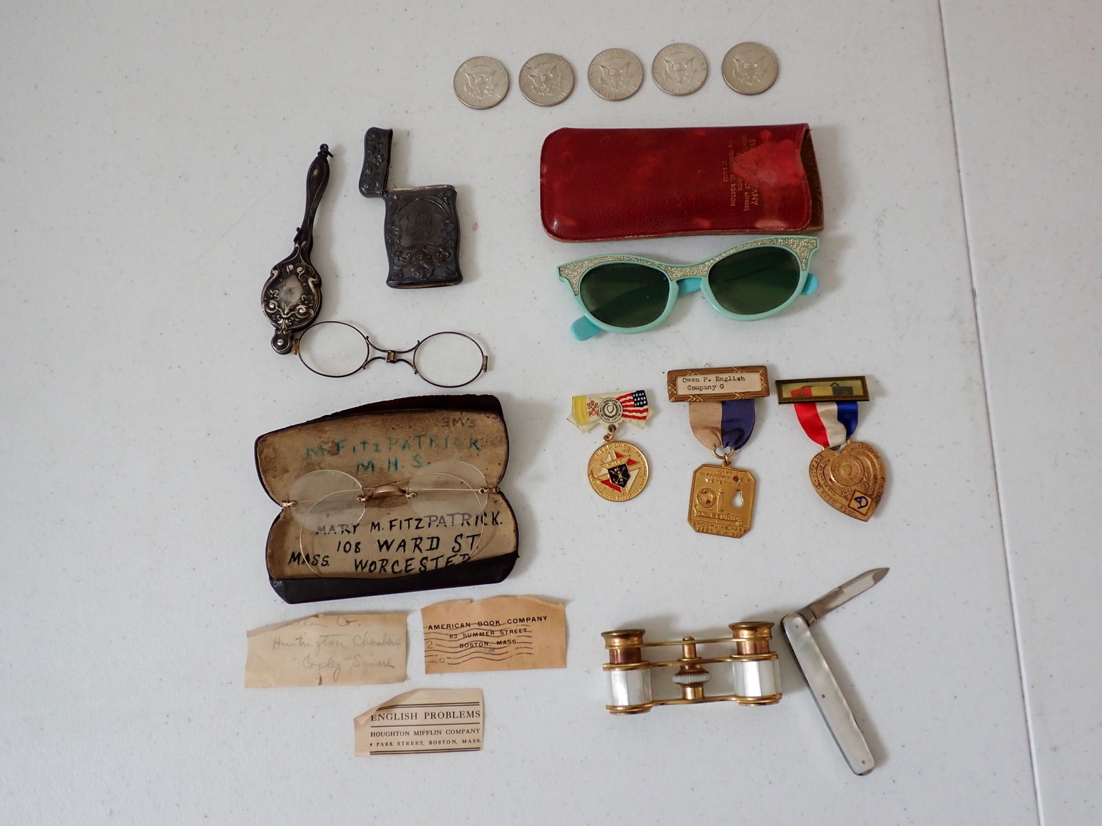 Vintage Eyeglasses, Opera Glasses, Medals, etc. (1 of 20)