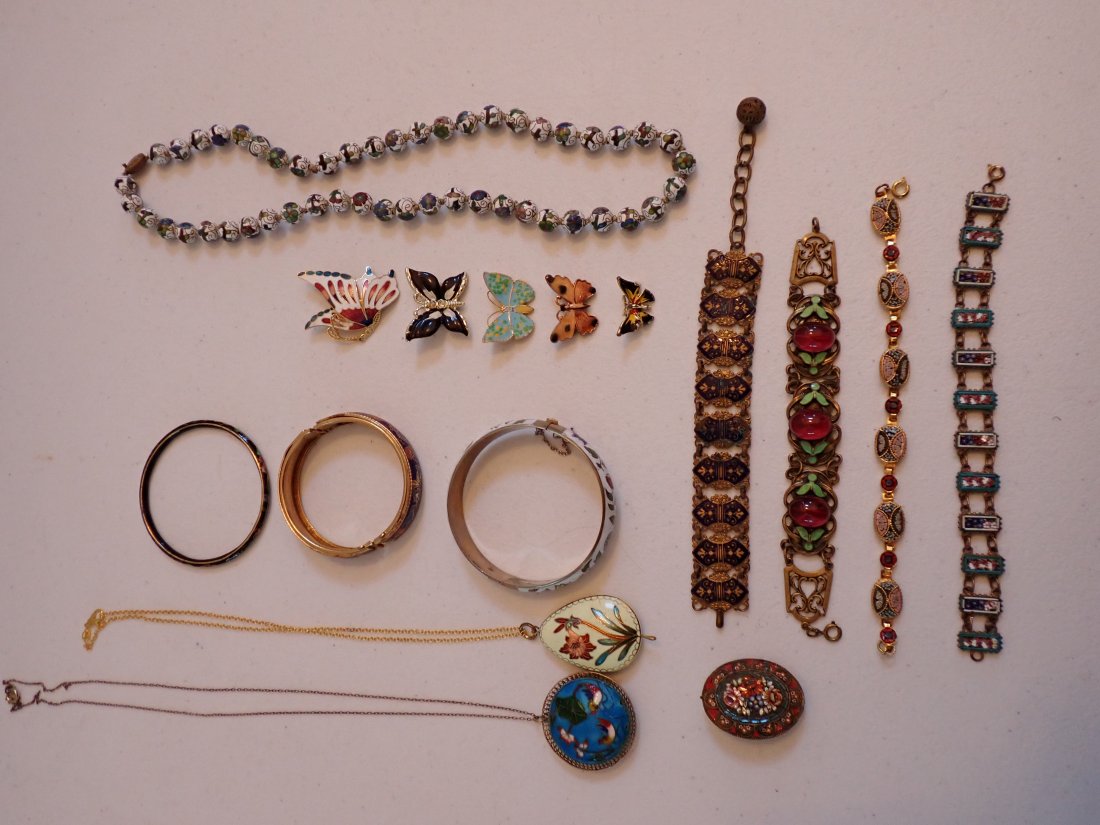 Mircro Mosaic Bracelets & Pin, Cloisonne, Enamel , etc. (1 of 16)