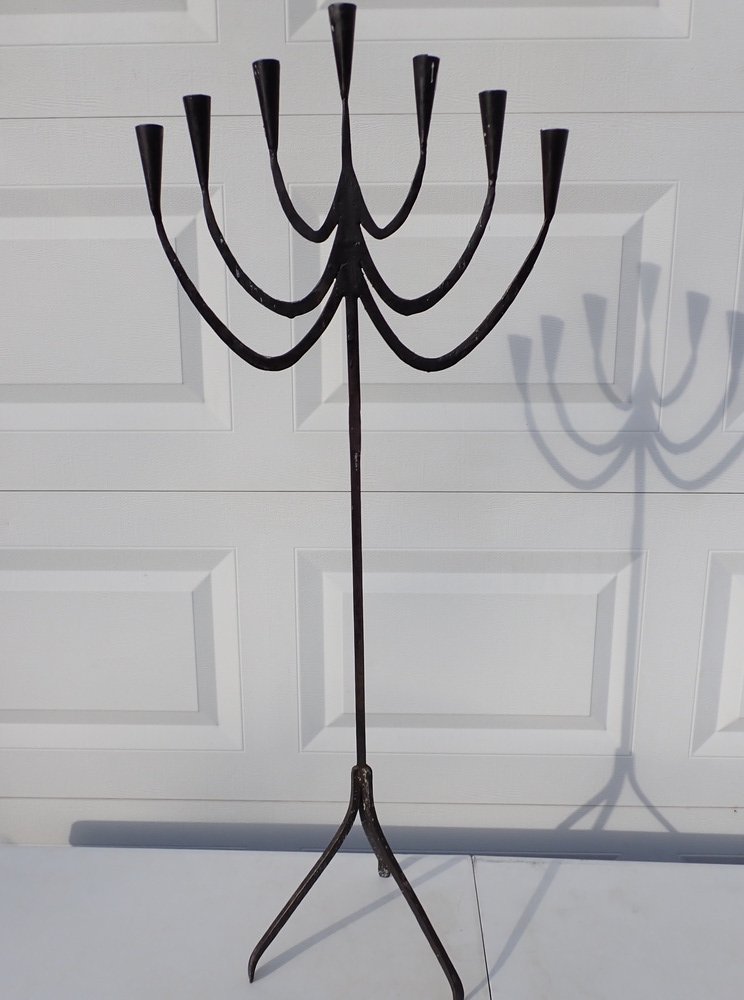 Cast Iron 7 Candle Candelabra (1 of 5)