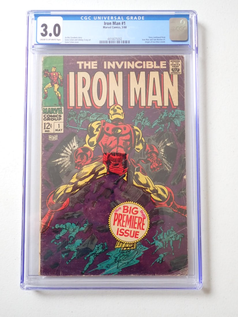 Iron Man #1 CGC 3.0 (1 of 3)