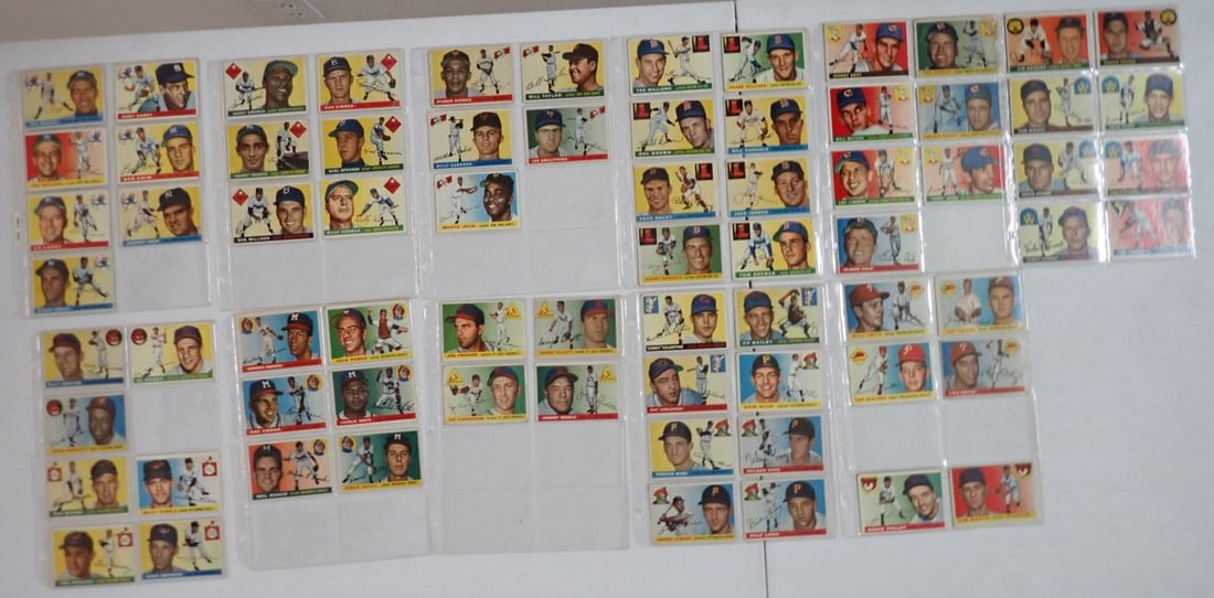 1955 Topps Baseball Cards: Sandy Koufax, Ted Williams, & others (1 of 20)