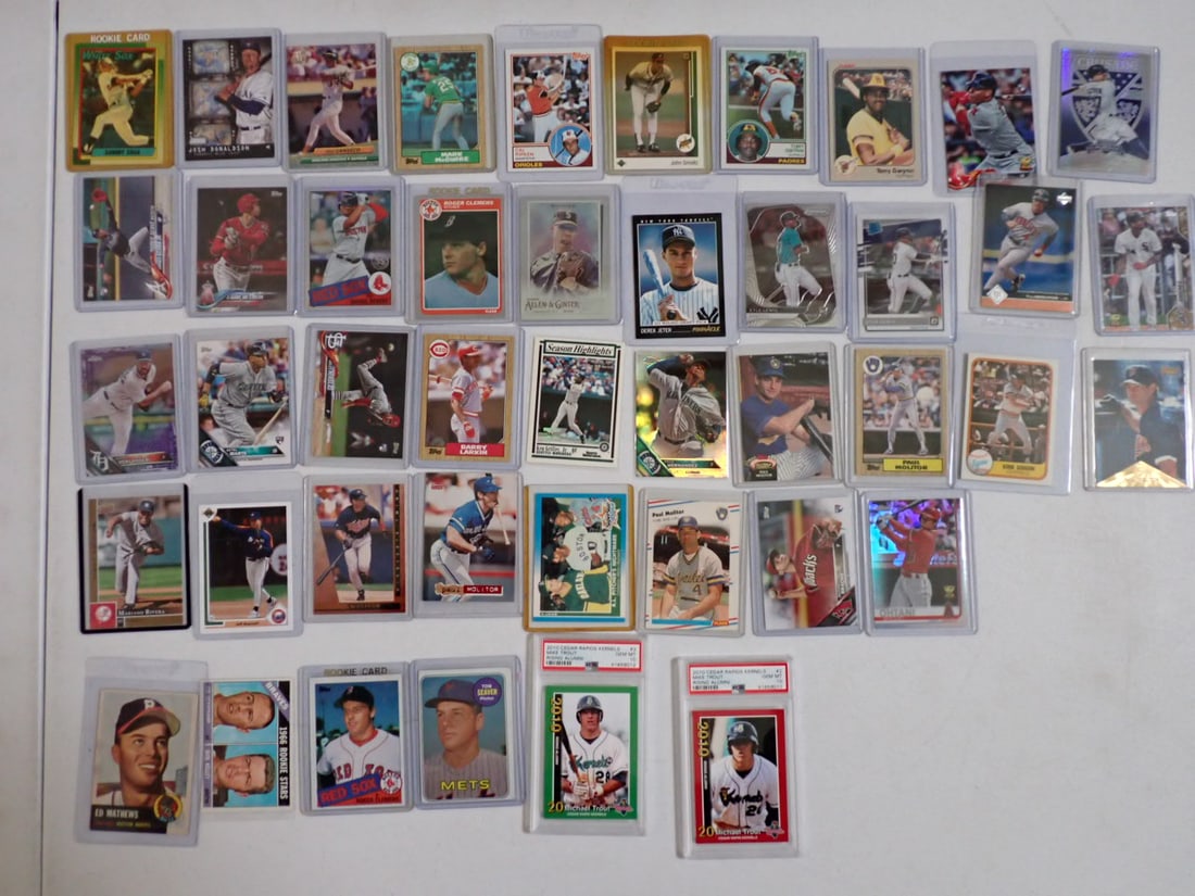 1953 Topps Ed Mathews, Trout, Seaver, & other cards (1 of 10)