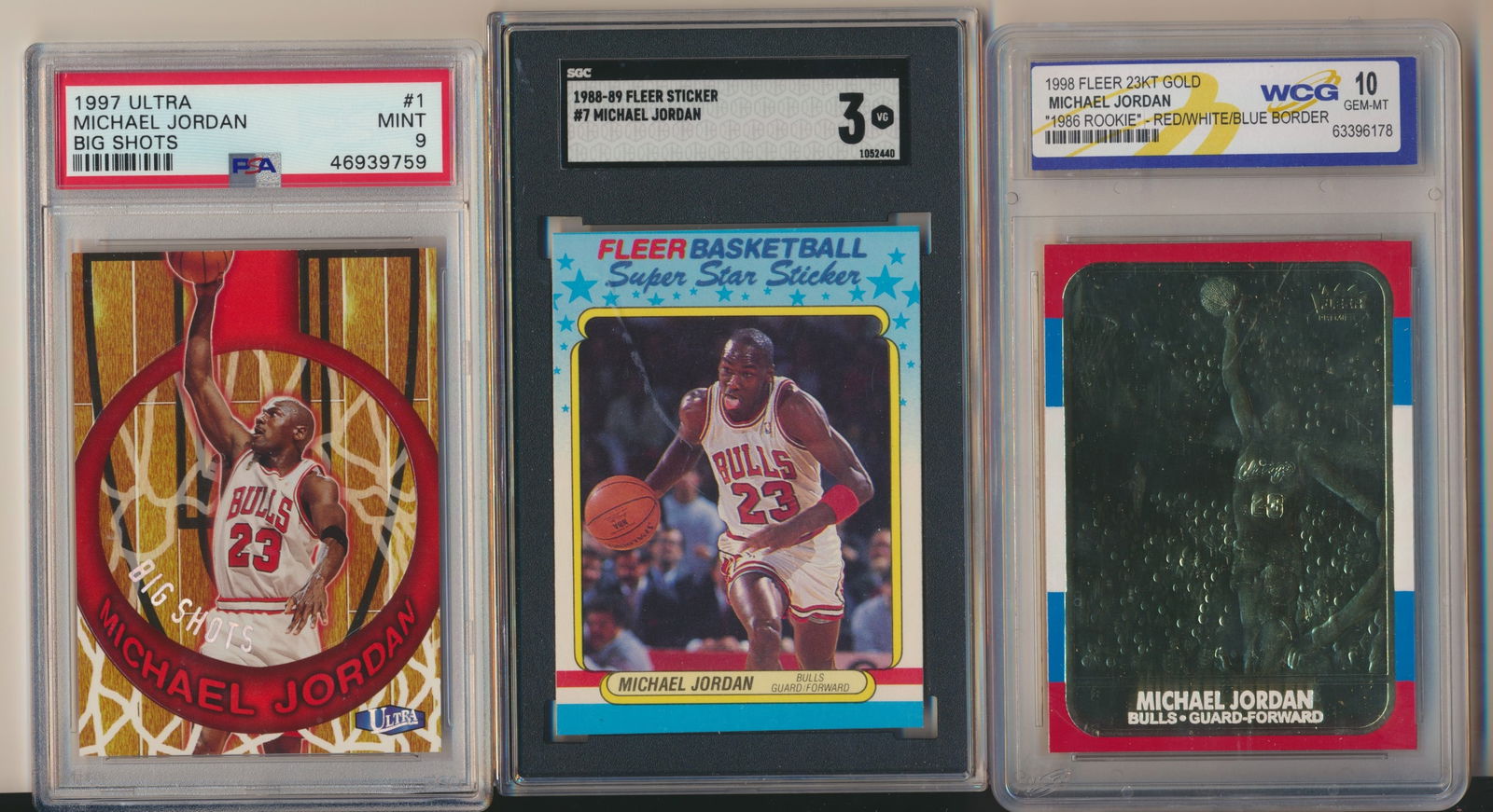 Michael Jordan Cards and Stickers (1 of 8)