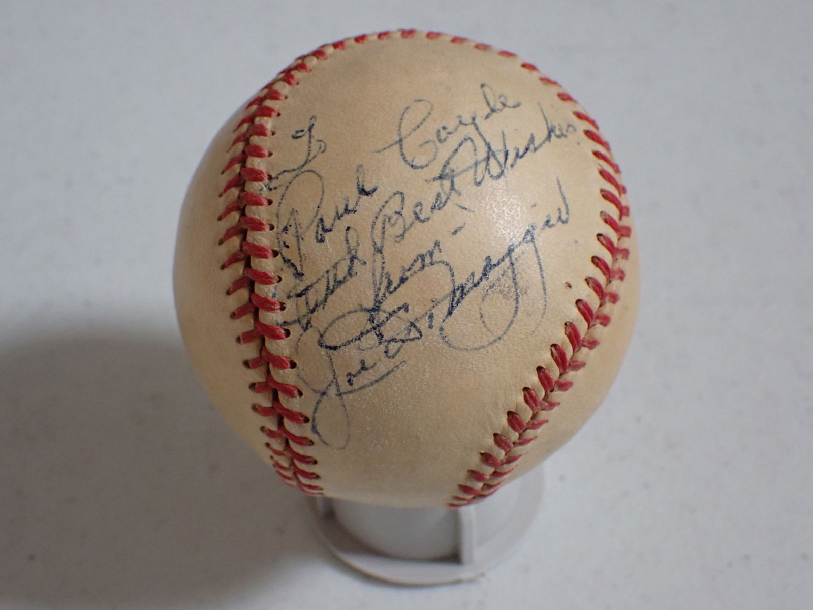 Signed Joe DiMaggio Baseball (1 of 5)