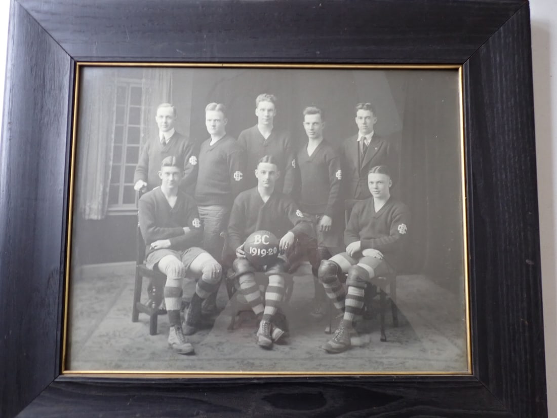 1919-1920 Mickey Cochrane High School Basketball Team Photo (1 of 6)