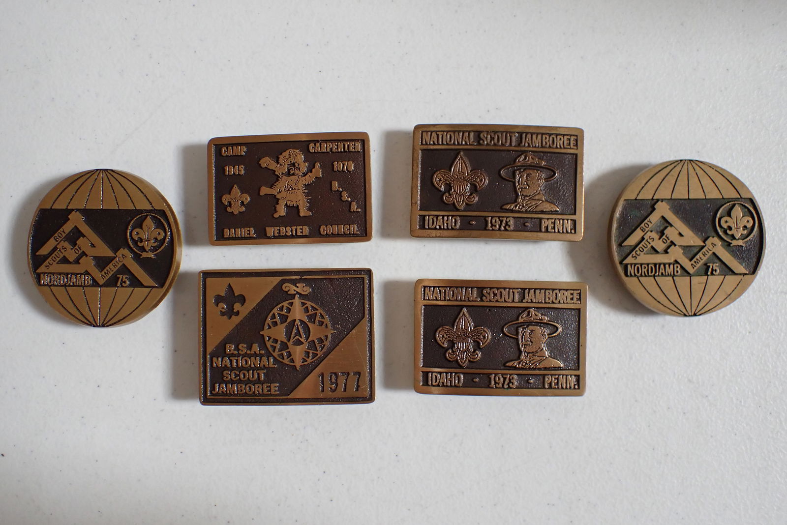 (6) 1970's Max Silber BSA Belt Buckles (1 of 6)