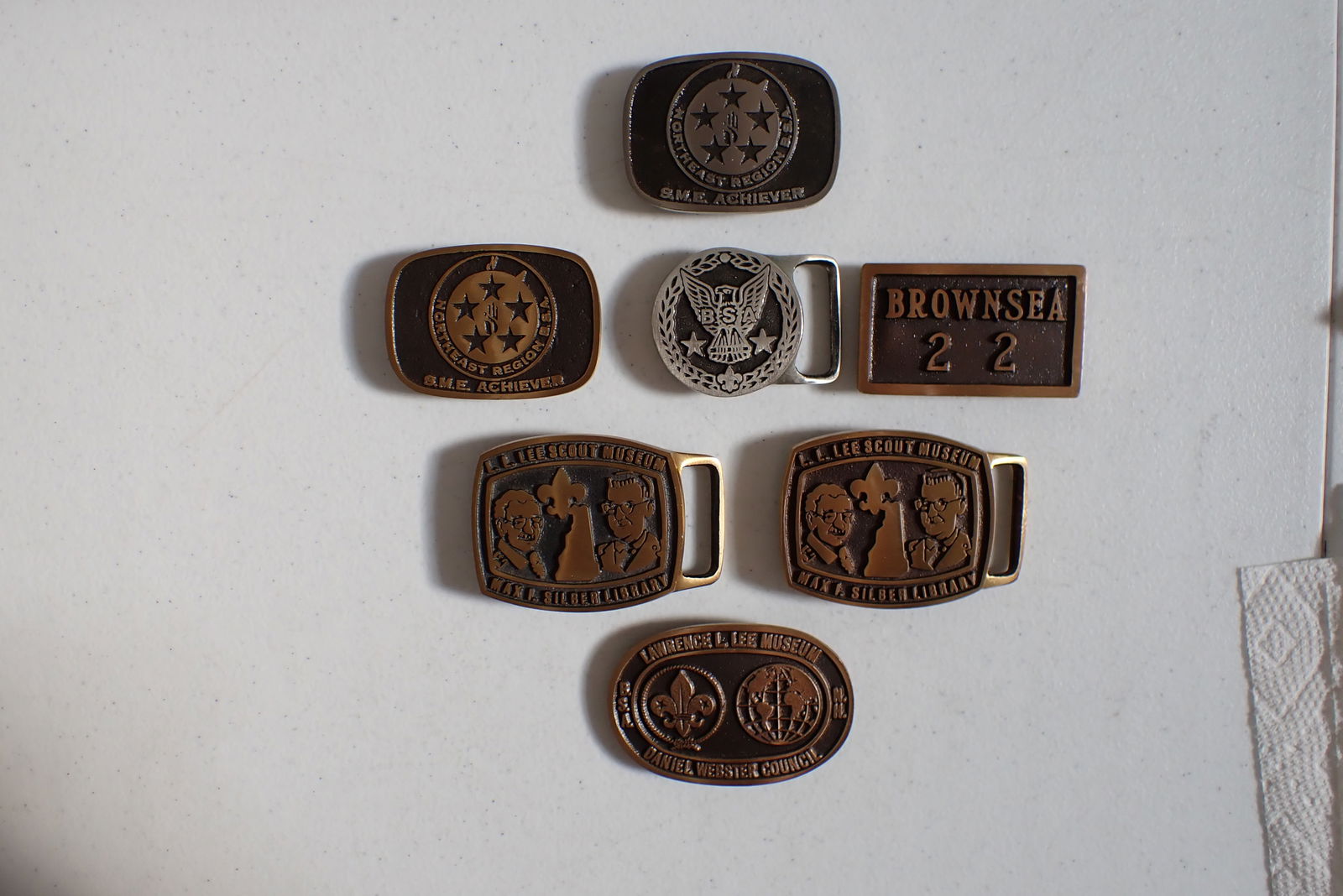 7 Max Silber Bronze and Metal BSA Belt Buckles (1 of 12)