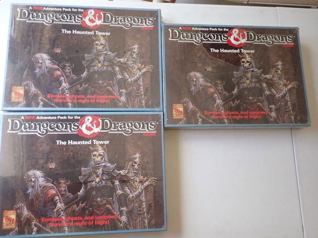 3 Dungeons and Dragons Haunted Tower Games 1992 (1 of 10)