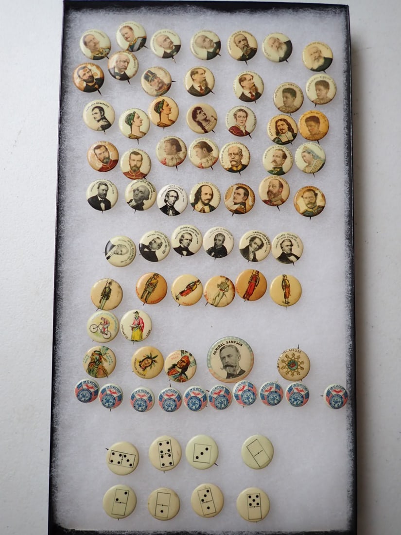 Famous People, Native Americans, Civil War, and other Pinbacks (1 of 20)