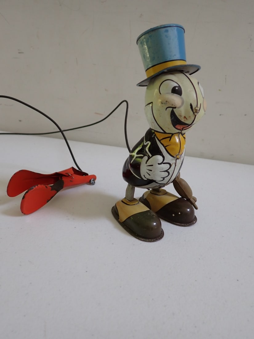 Vintage Linemar Disney - Jiminy Cricket Tin Remote Control Toy (1 of 10)