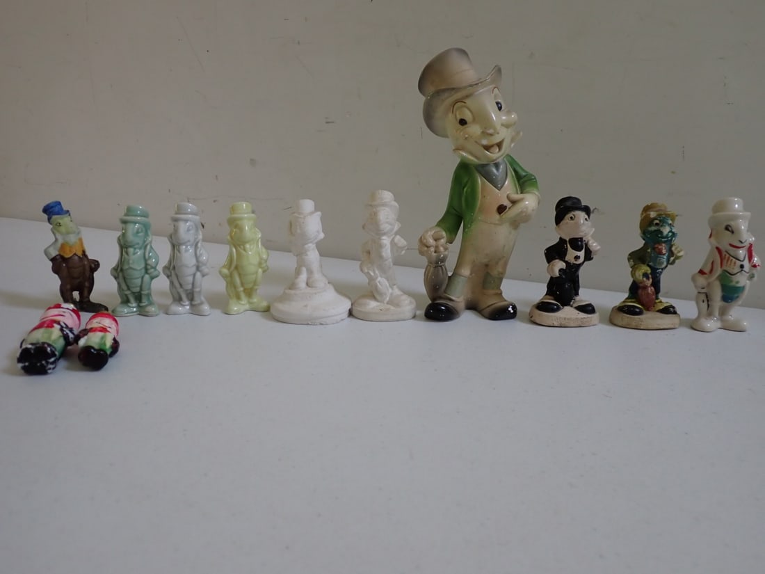 1940 Jiminy Cricket Plaster Leonardi Ltd & Other Vintage Figures, etc. (1 of 9)