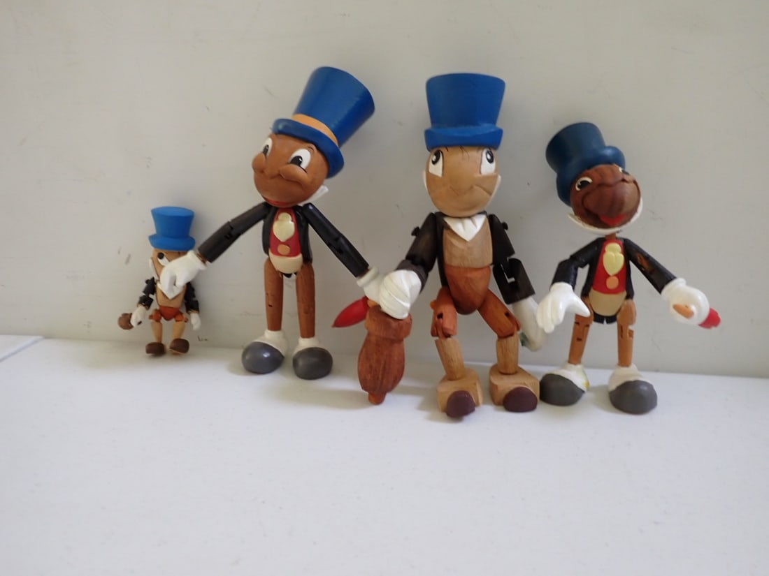 Wooden Jointed Jiminy Cricket Figurines - limited edition (1 of 11)