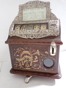 Caille Bros. 1 Cent "Good Luck" Poker Reels Early 1900s Trade Stimulator