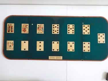 Vintage High Card Game Table