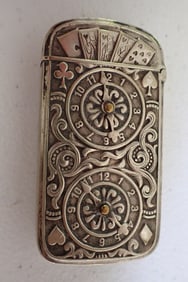 Hand of Cards and Roulette Wheels Matchsafe