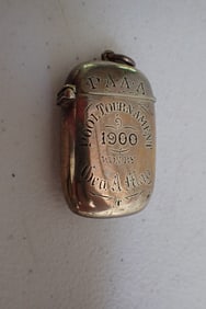 1900 PAA Pool Tournament Presentation Matchsafe