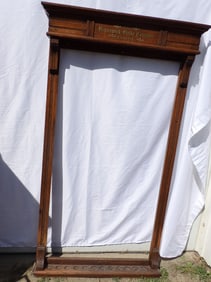 The Brunswick Balke Collender Company Oak Pool Cue Rack