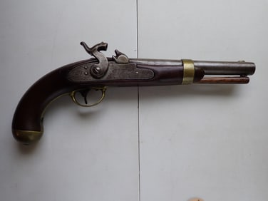 Moore American Percussion Pistol Mid - 19th Century