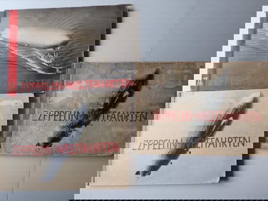 3 1930's Zeppelin-Weltfahrten Cigarette Card Books