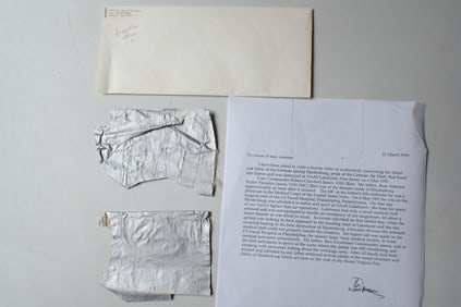 Fabric from the Hindenburg Zeppelin with COA