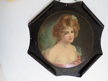 M. C. Brandstetler and Co. Chicago Importers of Ladies Cloth metal sign