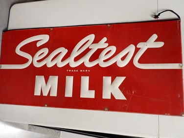 Sealtest Milk Metal Advertising Sign