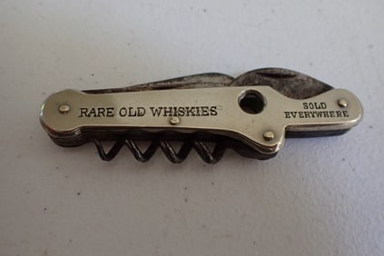 Greenlees Brothers Rare Old Whiskeys Pocket knife, Corkscrew & Cigar Cutter