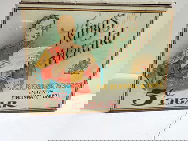 King's Herald $5 Cigar F.H. Berning & Sons Cincinnati Tobacco Tin