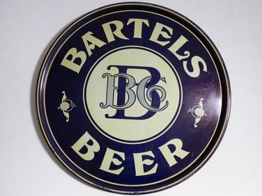 Bartels Beer Round Advertising Sign