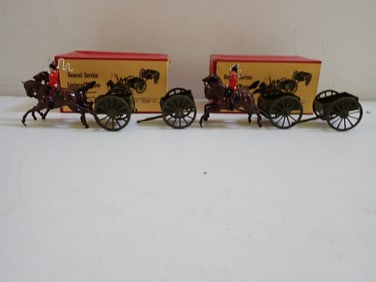 Pair of Britain No. 1330 Limbered Wagons MIB