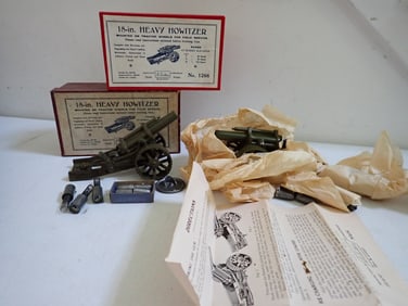 MIB 18-in. Heavy Howitzer Britain No. 1266 & other in box.
