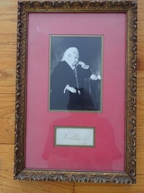 Queen Victoria Framed Print with Signature