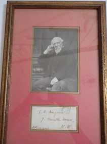 Robert Browning Framed Print with Signature