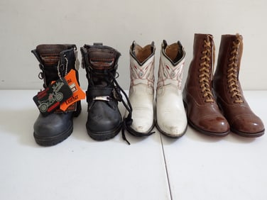 Childrens and miniature antique and miniature shoes 3 pair