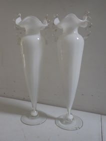 Pair of Italian Art Glass Vases