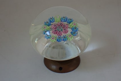 Clichy Millefiori Glass Paperweight Doorknob