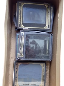 43 Magic Lanterns Slides: Ancient Rome, YMCA & War, and Cats