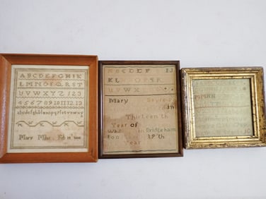 3 Small Samplers: 1800, 1819 and Other