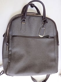 Tumi gray PVC Backpack